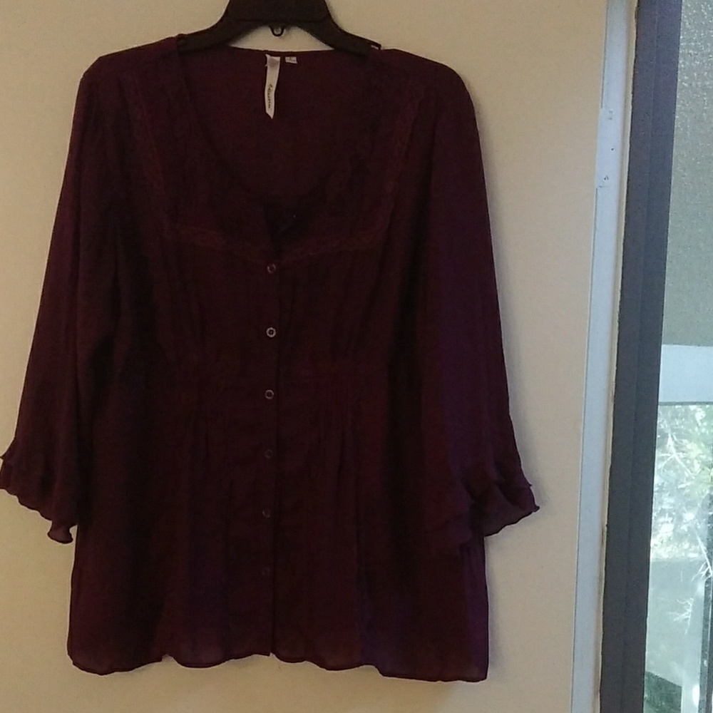 Purple lacy shirt
